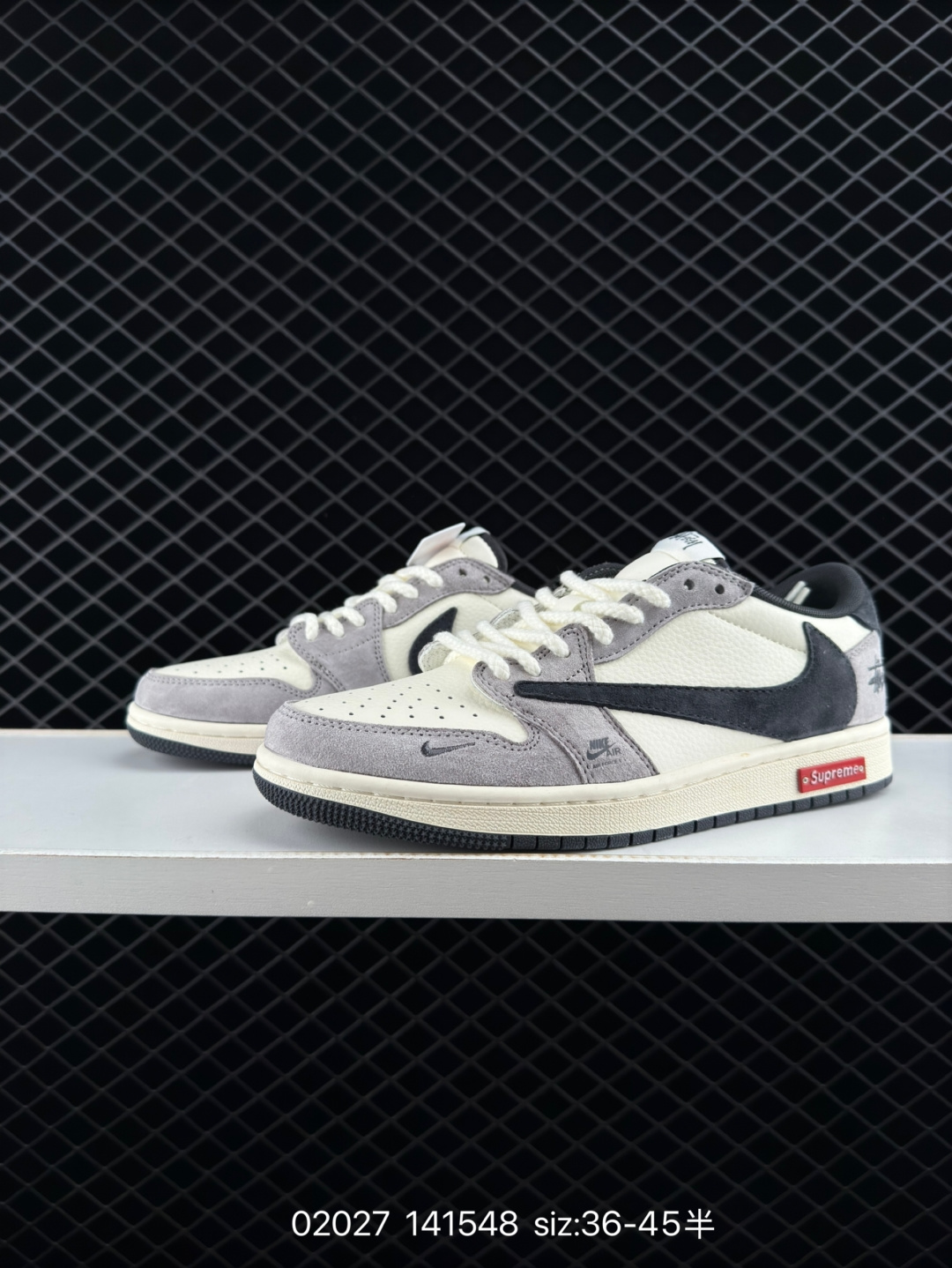 TS supreme x Stussy x Air Jordan AJ1 Low